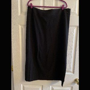 Black Stretch Pencil Skirt - Size 16